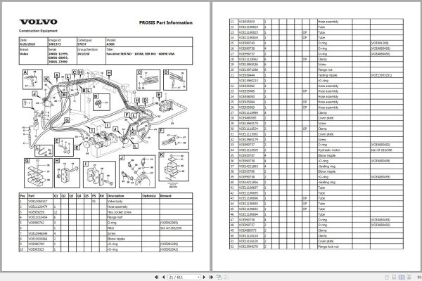 Volvo Dump Truck A30D Parts Manual 2