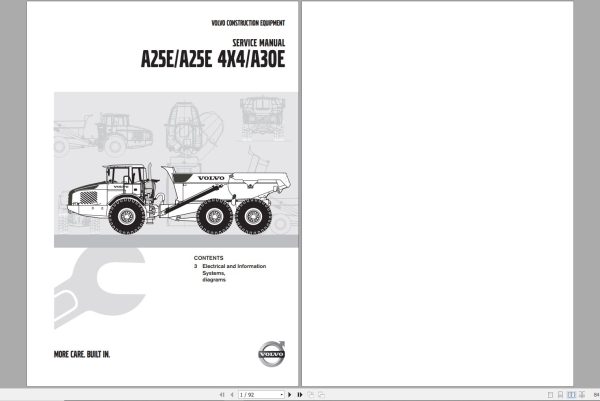 Volvo Dump Truck A30E Wiring Diagram 1