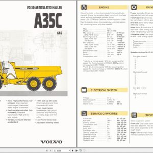Volvo Dump Truck A35C Service Repair Manual 1