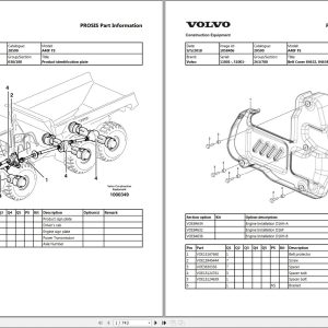 Volvo Dump Truck A40F FS Parts Manual 1