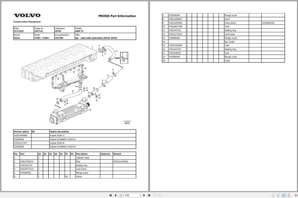 Volvo Dump Truck A40F FS Parts Manual 2