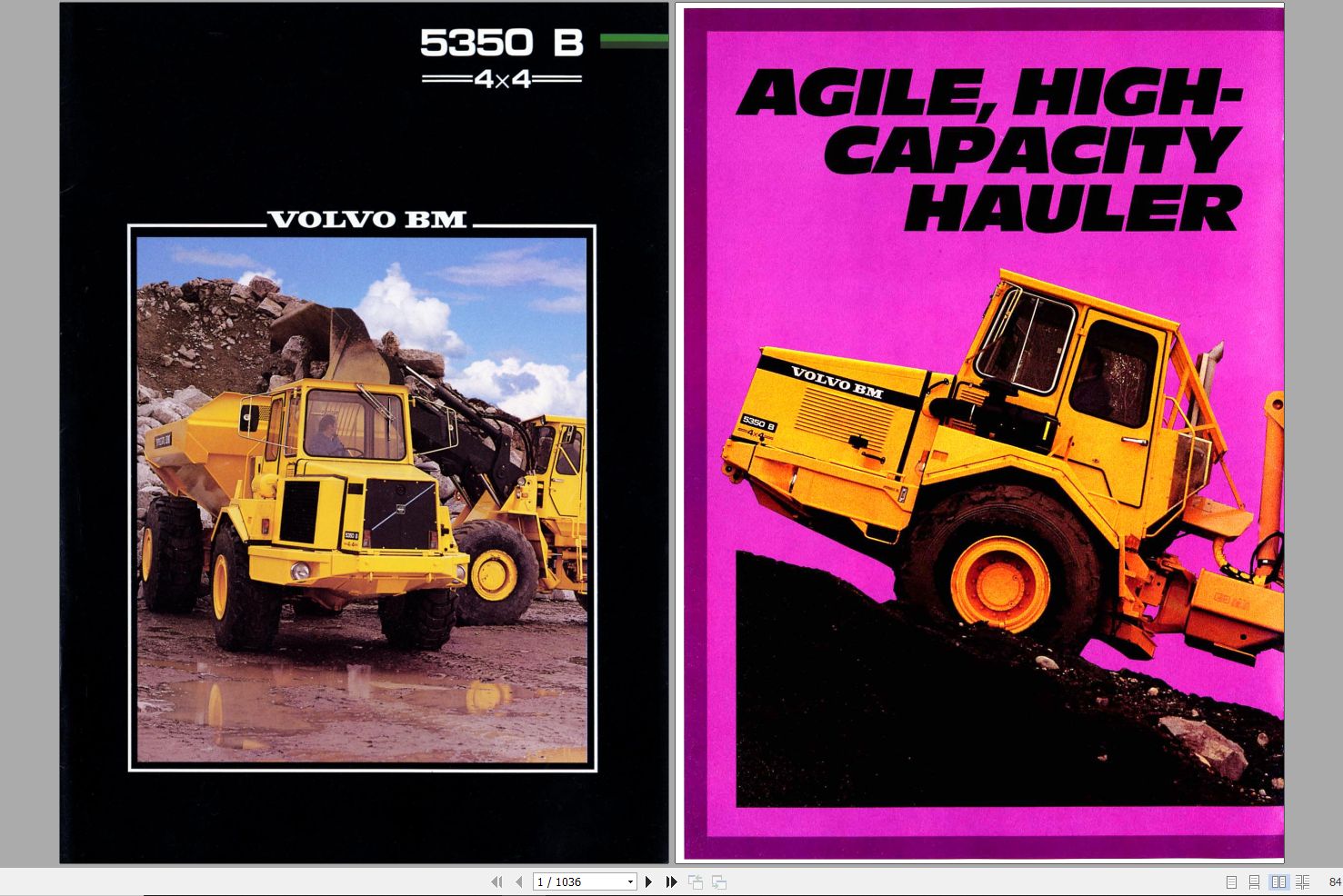 Volvo Dump Truck BM 5350 B Parts Manual 1