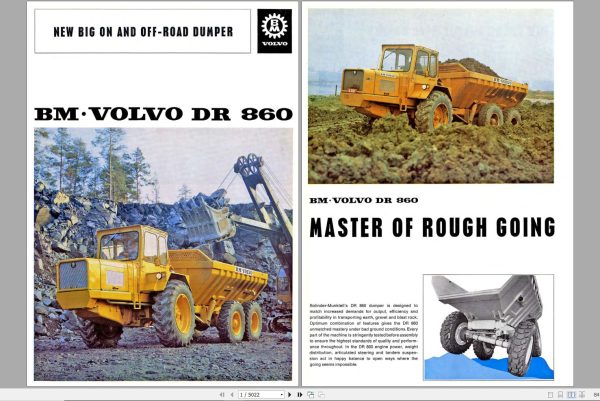 Volvo Dump Truck BM 860 Service Repair Manual 1