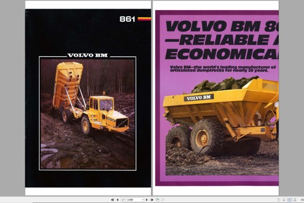 Volvo Dump Truck BM 861 Parts Manual 1