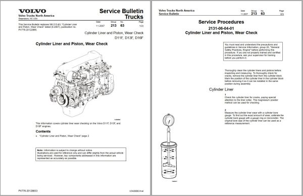 Volvo Engine D11 Service Manual 1