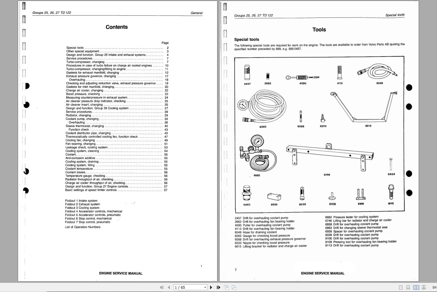 Volvo Engine TD122 Service Manual 1