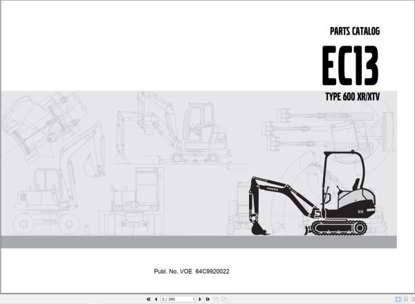 Volvo Excavator EC13 Parts Catalog VOE64C9920022 1