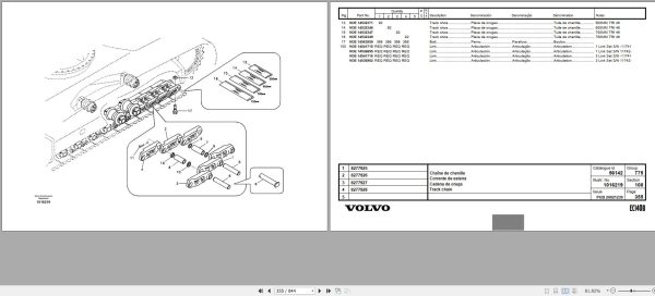 Volvo Excavator EC140B Parts Catalog PUB20021239 2
