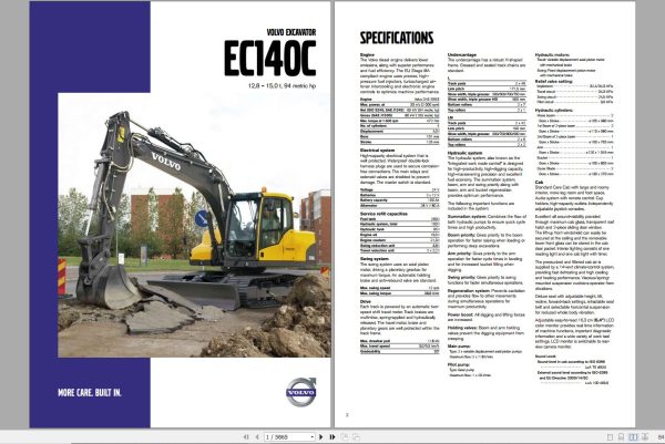 Volvo Excavator EC140C Service Repair Manual 1 1