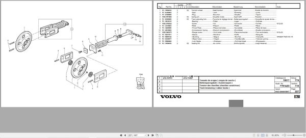 Volvo Excavator EC15B Parts Catalog VOE6444410017 2