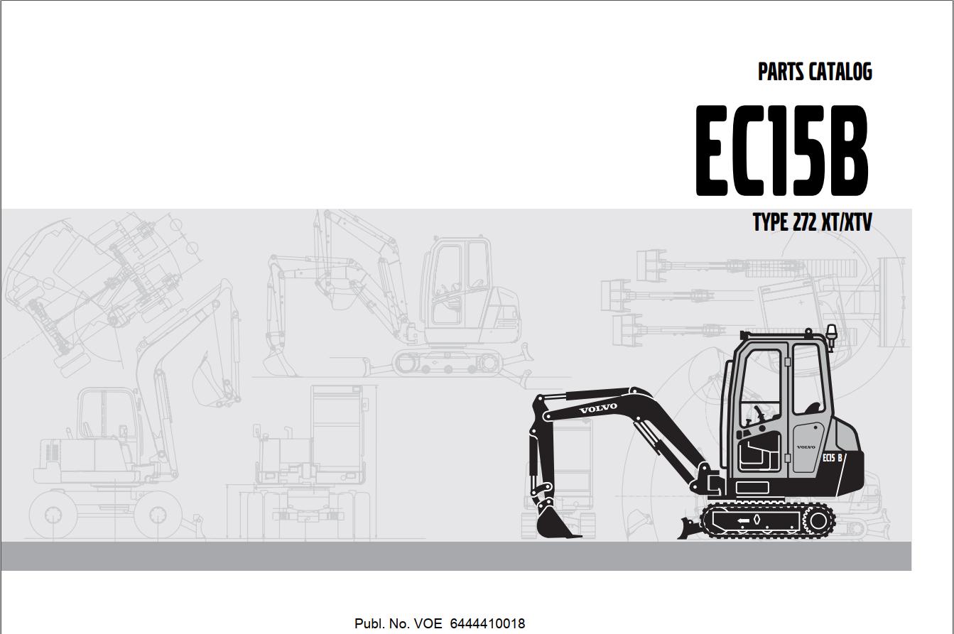 Volvo Excavator EC15B Parts Catalog VOE6444410018 1
