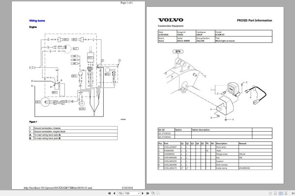 Volvo Excavator EC20B XTV Parts Manual 2