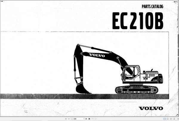 Volvo Excavator EC210B Parts Catalog 7414356141CST 1
