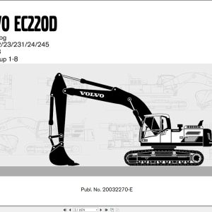 Volvo Excavator EC220D Parts Catalog 20032270 E 1