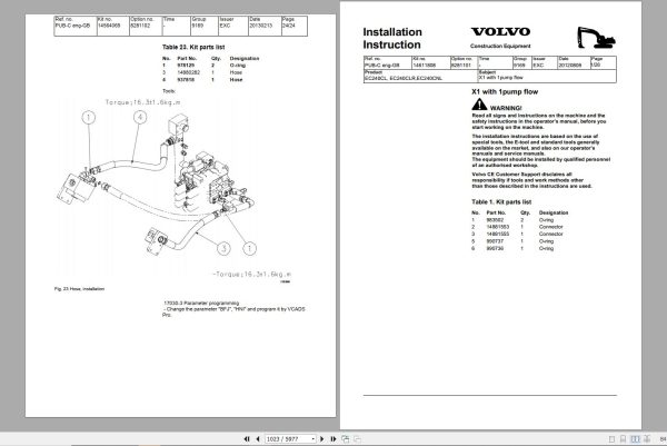 Volvo Excavator EC240 Service Repair Manual 1 1
