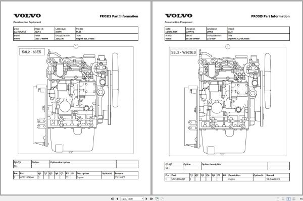 Volvo Excavator EC25 Parts Manual 2