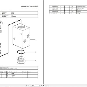 Volvo Excavator EC280 Parts Manual 1