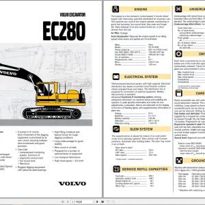 Volvo Excavator EC280 Service Repair Manual 1