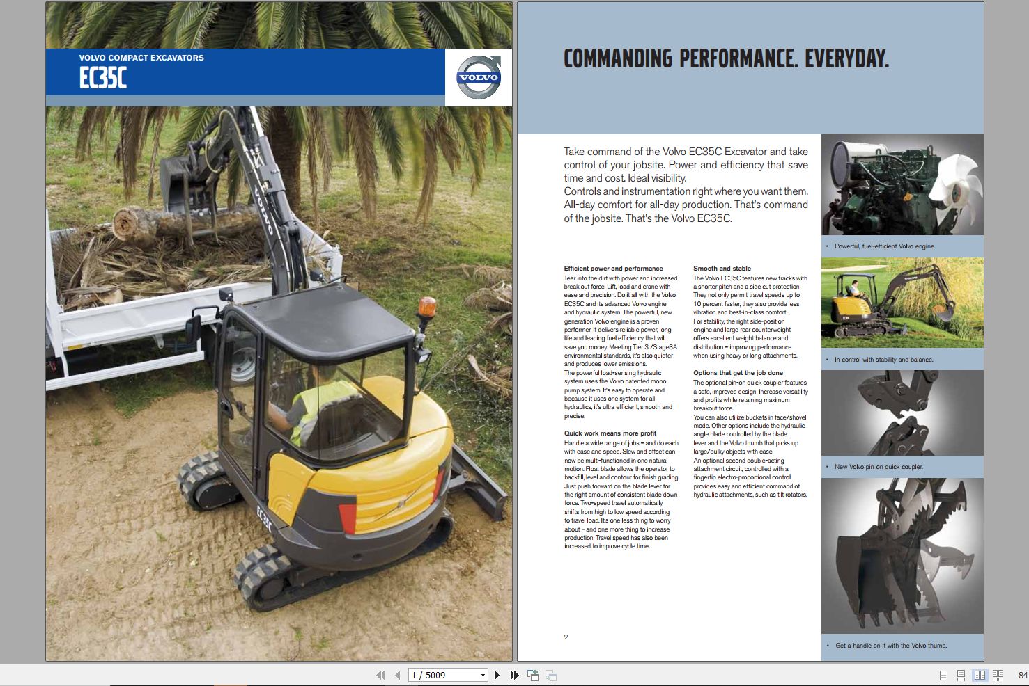 Volvo Excavator EC35C Service Repair Manual 1