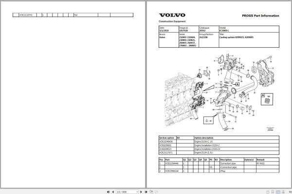 Volvo Excavator EC380D L Parts Manual 2