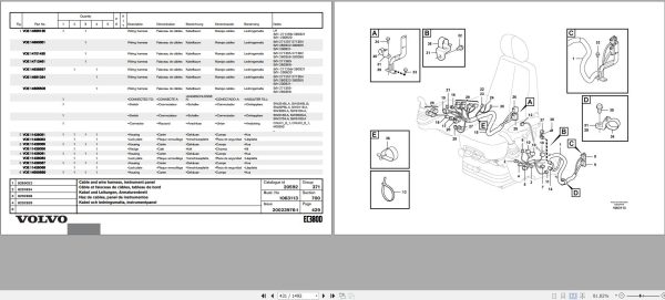 Volvo Excavator EC380D Parts Catalog 20023976 I 2