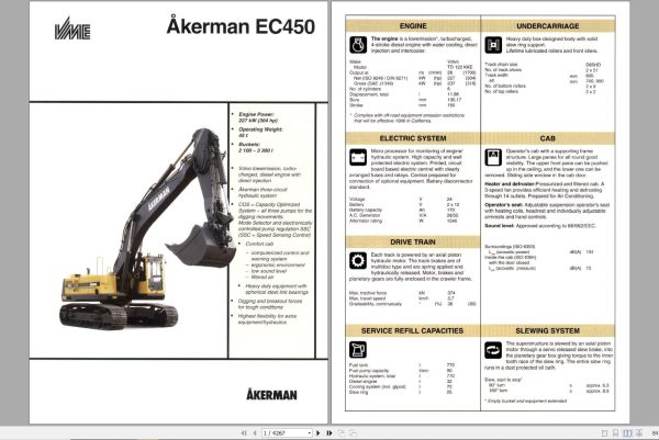Volvo Excavator EC450 Service Repair Manual 1
