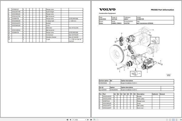 Volvo Excavator EC480D HR Parts Manual 2