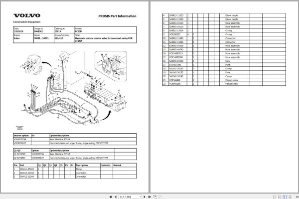 Volvo Excavator EC55B Parts Manual 2