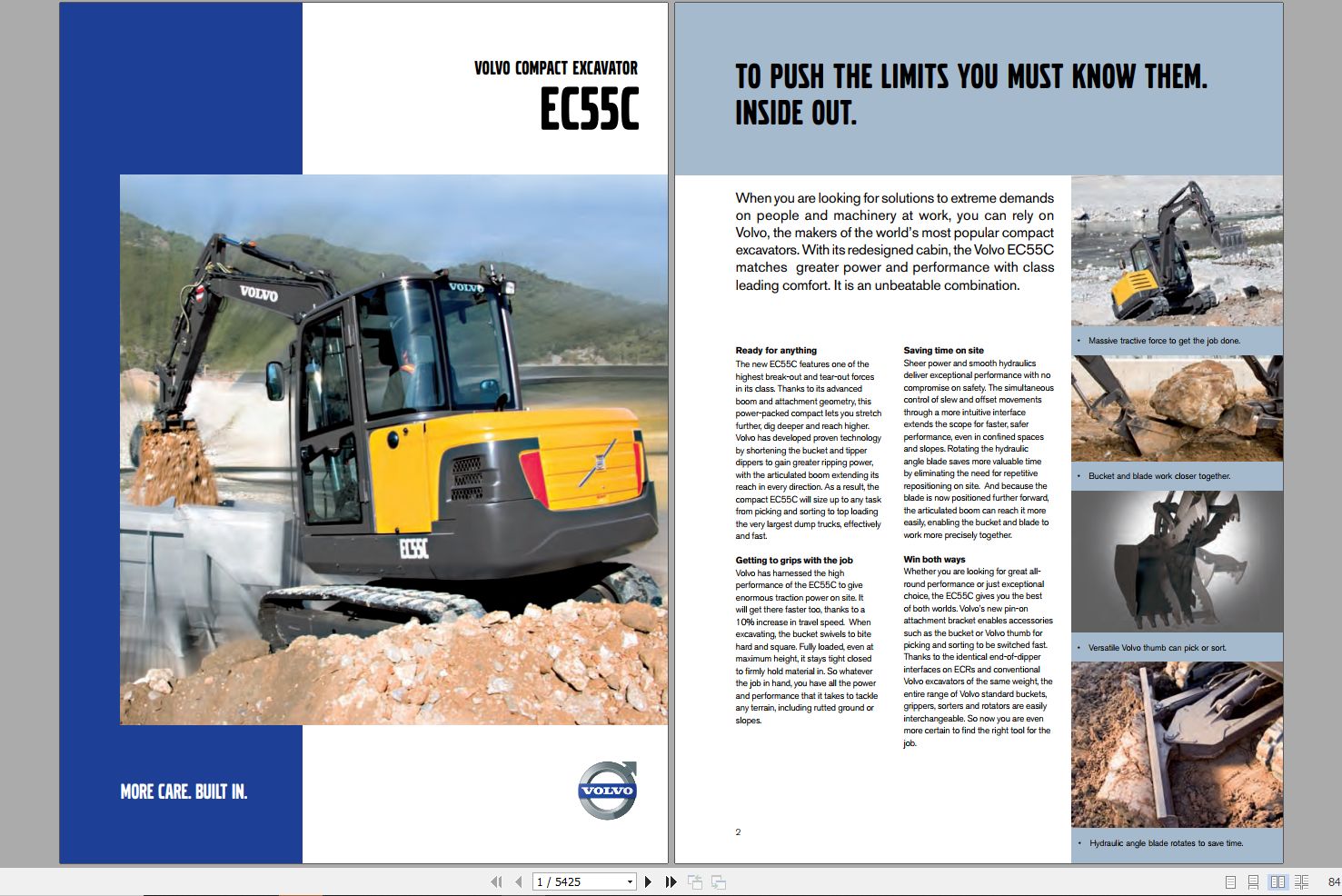 Volvo Excavator EC55C Service Repair Manual 1