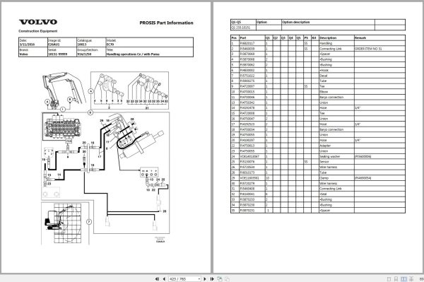 Volvo Excavator EC70 Parts Manual 2