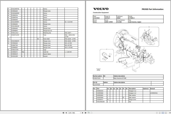 Volvo Excavator EC700B LC Parts Manual 2