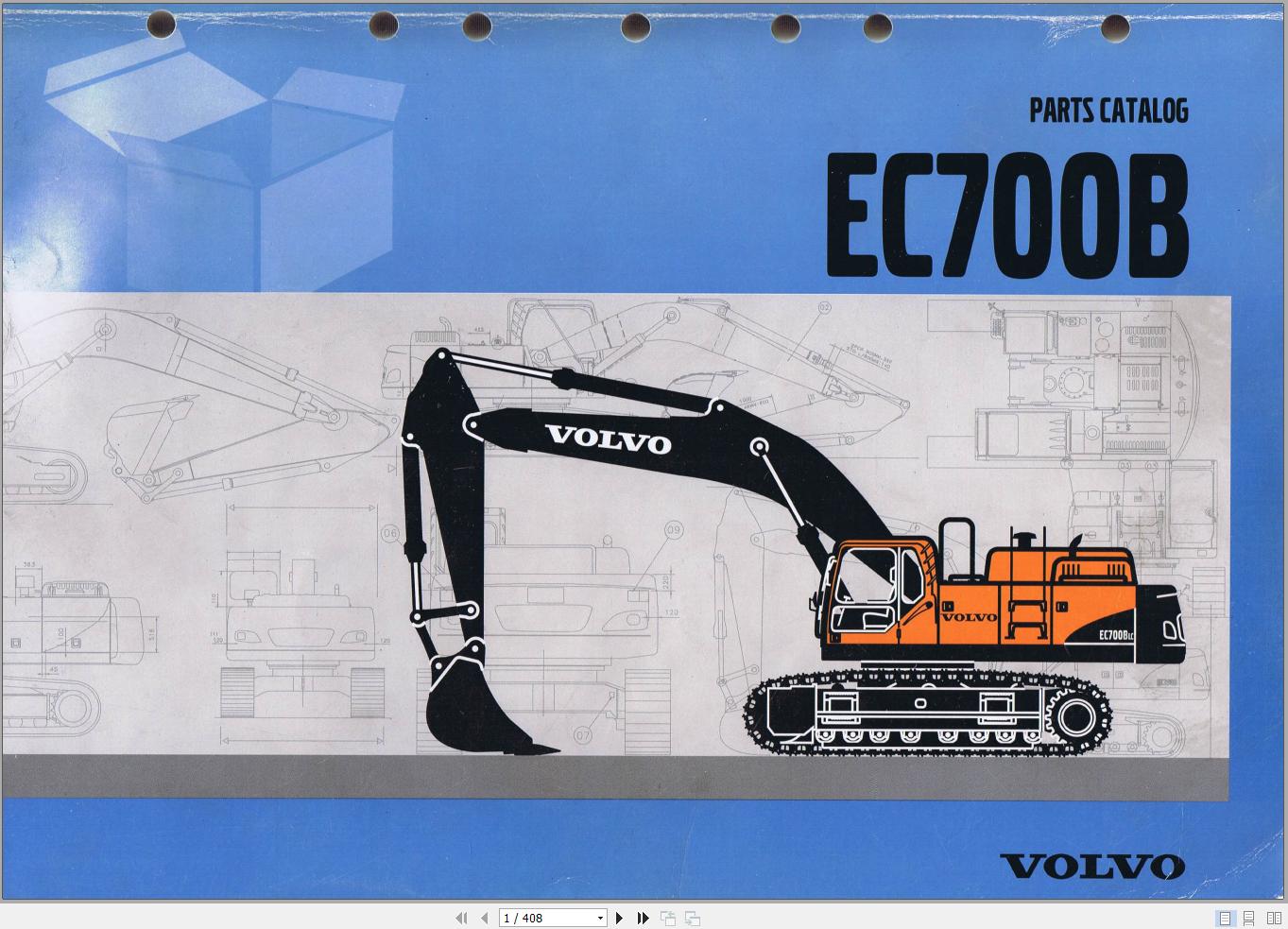 Volvo Excavator EC700B Parts Catalog 1