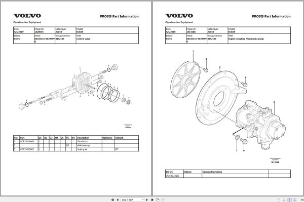 Volvo Excavator ECR38 Parts Manual 2