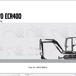 Volvo Excavator ECR40D Parts Catalog 20047868 A 1