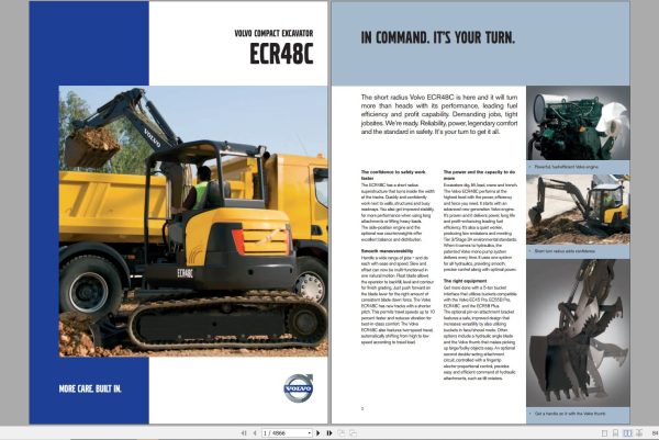 Volvo Excavator ECR48C Service Repair Manual 1