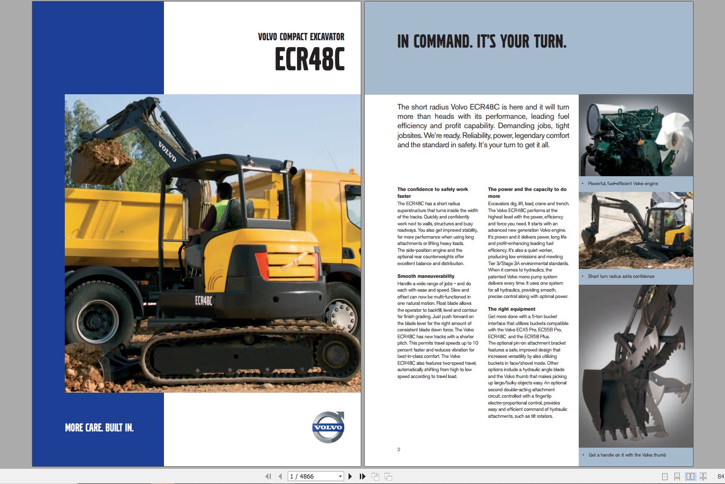 Volvo Excavator ECR48C Service Repair Manual 1