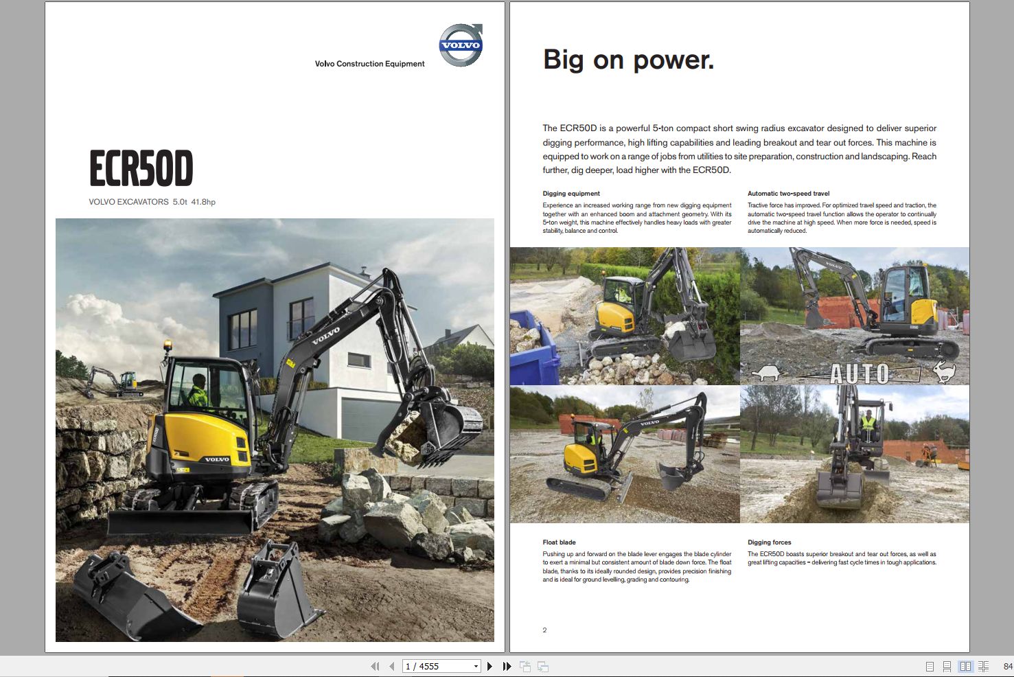 Volvo Excavator ECR50D Service Repair Manual 1