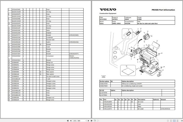 Volvo Excavator ECR88 10001 14010 Parts Manual 2