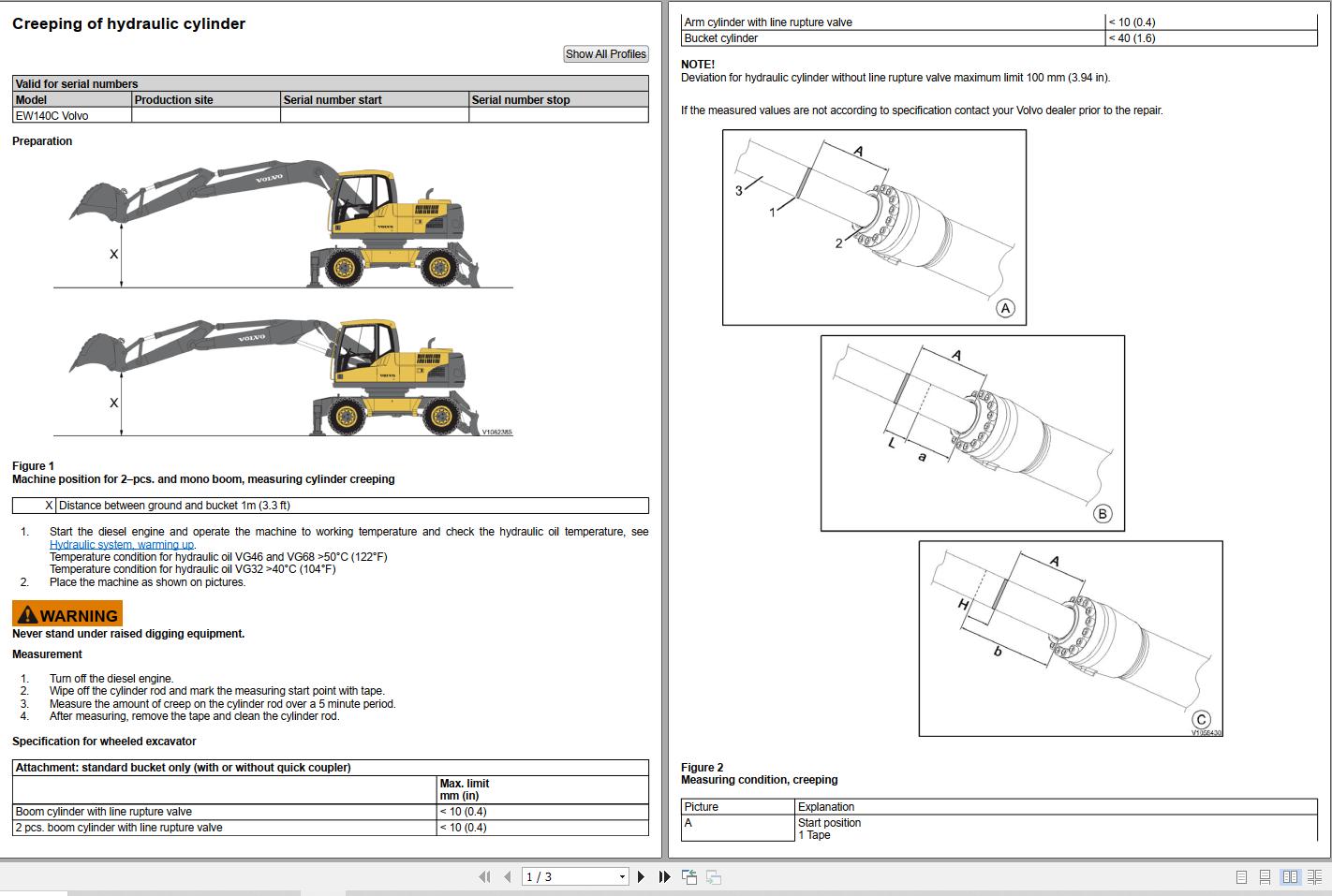 Volvo Excavator EW140C Service and Repair Manual 1