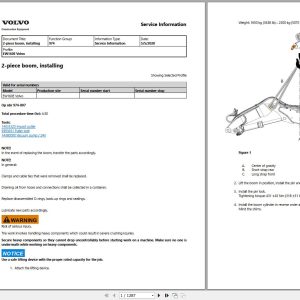 Volvo Excavator EW160E Service and Repair Manual 1