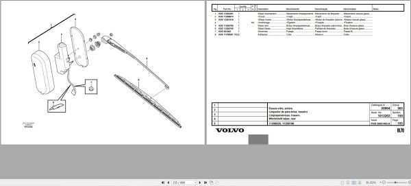 Volvo Loader BL70 Parts Catalog PUB20021462 A 2