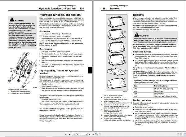 Volvo Loader L110F L120F Operators Manual VOE21B1003320 2