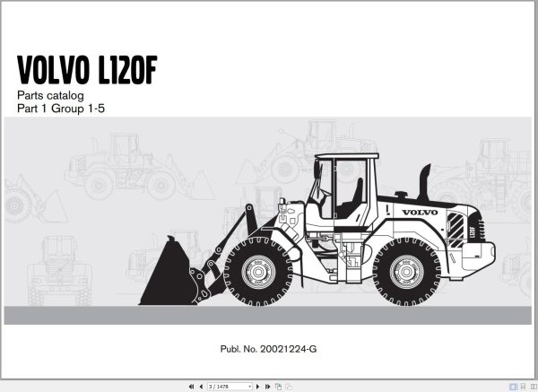 Volvo Loader L120F Parts Catalog 20021224 G 1