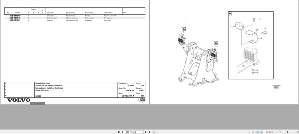 Volvo Loader L150H Parts Catalog 20053797 A 2