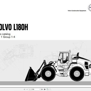 Volvo Loader L180H Parts Catalog 20039666 F 1