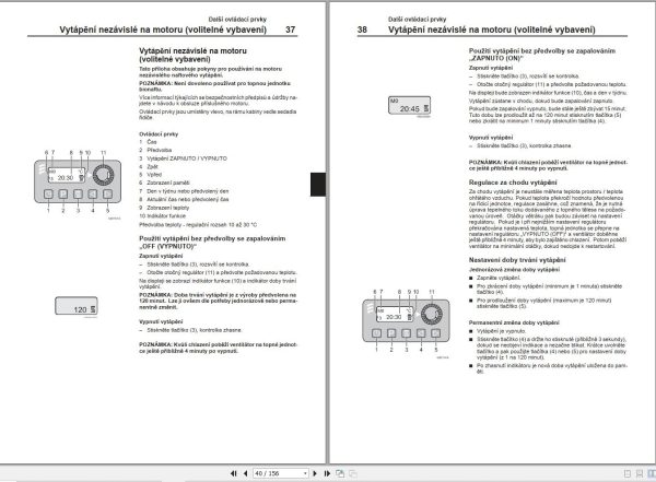Volvo Loader L20B L25B Operators Manual VOE46C1000839 CZ 2