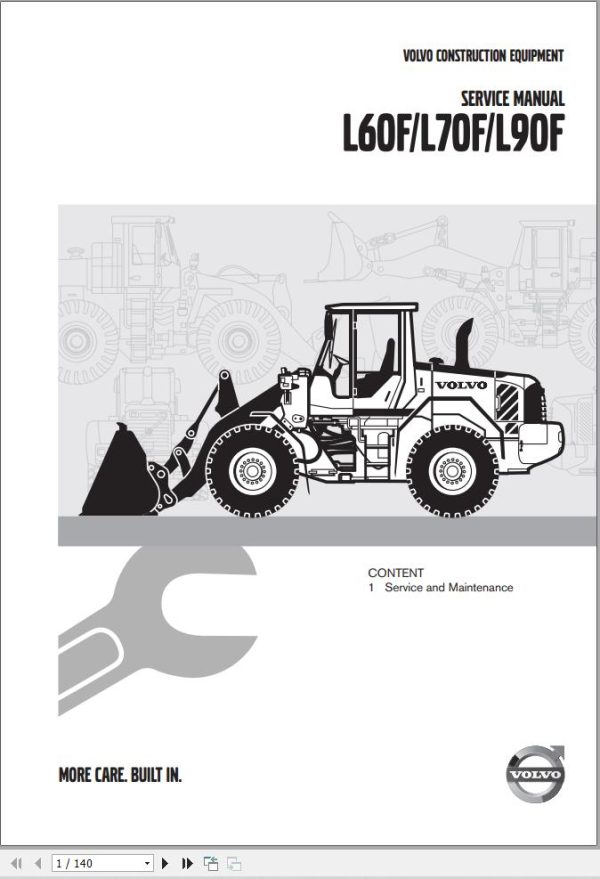 Volvo Loader L60F L70F L90F Service Manual VOE21A1002950 1