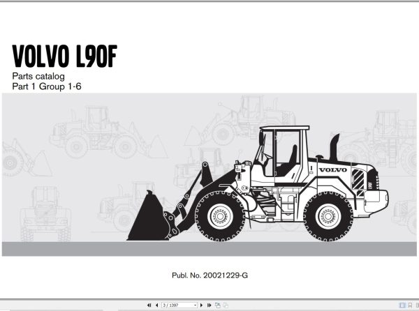 Volvo Loader L90F Parts Catalog 20021229 G 1