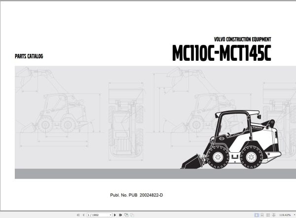 Volvo Loader MC110C to MCT145C Operators Manual PUB20024822 D 1