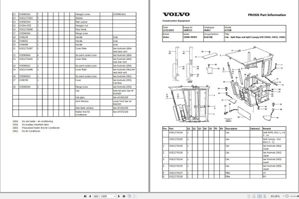 Volvo Motor Grader G710B Parts Catalog 2